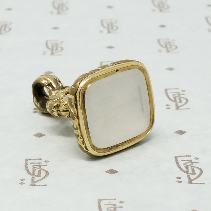 Antique Chalcedony Axe Fob Seal