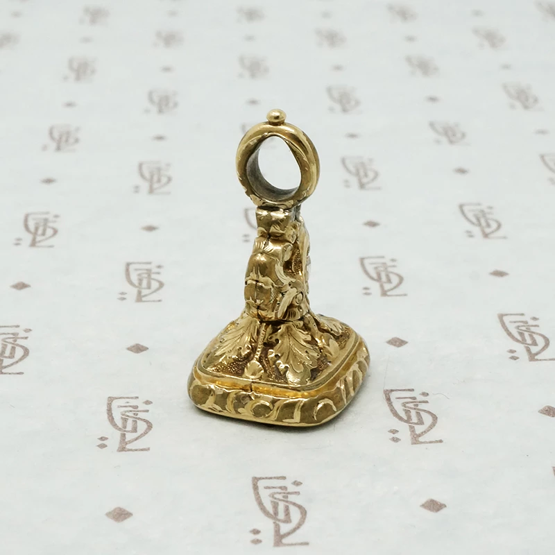 Antique Chalcedony Axe Fob Seal