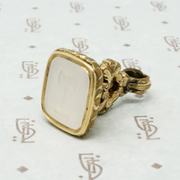Antique Chalcedony Axe Fob Seal