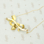 An Arrow a Heart and a Posey Love Token Necklace