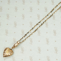 The Heart and Hand Necklace in Rose Gold