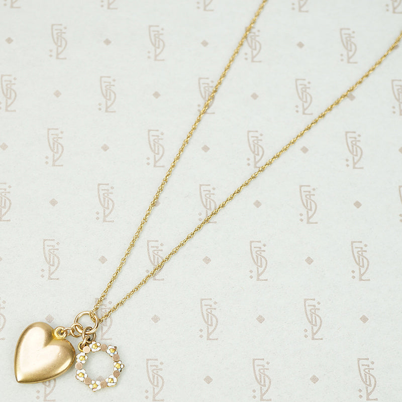 The Daisy Chained Heart Necklace