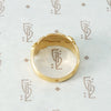 Edwardian Hearts and Daisies Keeper Ring