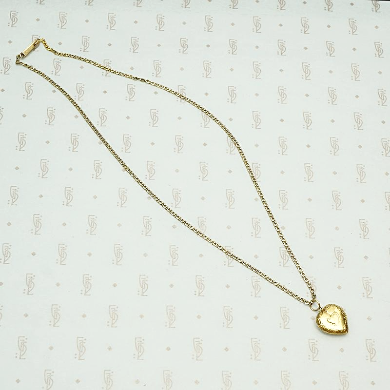 Early Victorian Witch's Heart 18k Locket