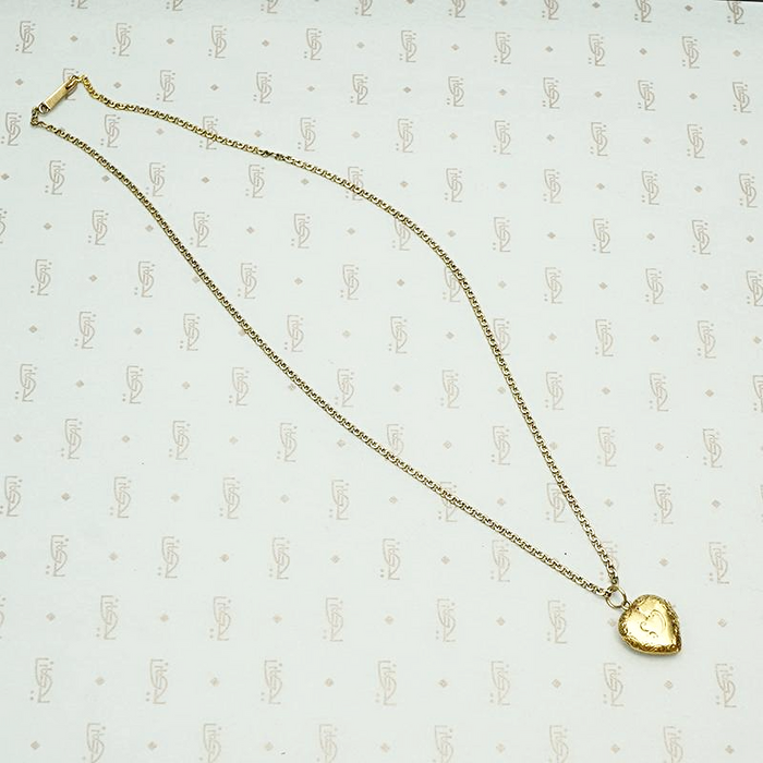 Early Victorian Witch's Heart 18k Locket