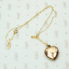 Puffy Vintage Rose Gold Heart Locket