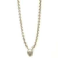 Sterling Silver Heavy Heart Necklace from The Bits & Pieces Collection