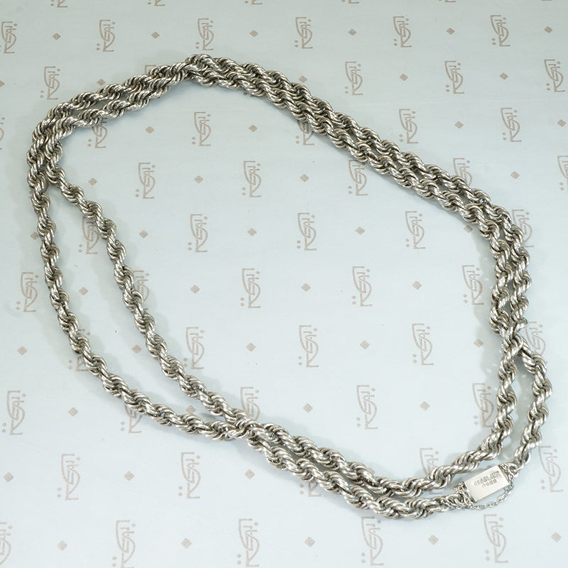 Heavy Vintage Sterling Rope Chain