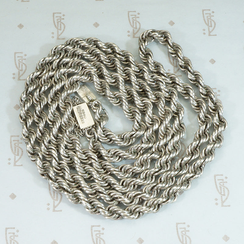 Heavy Vintage Sterling Rope Chain