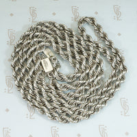 Heavy Vintage Sterling Rope Chain