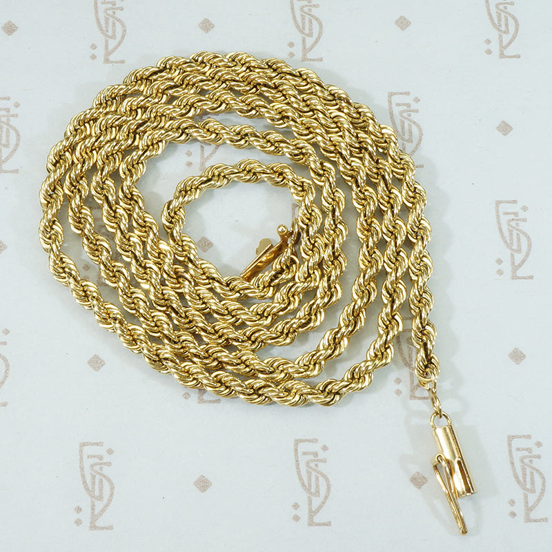Heavy Vintage 1970's Gold Rope Chain