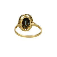 Rose Cut Diamonds and Hematite Ring - Gem Set Love