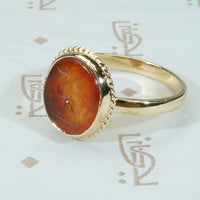 An Ancient Intaglio Ring The Heron