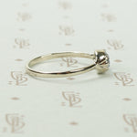 Icy Aquamarine Solitaire in White Gold