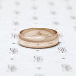 The Classic Half Round Wedding Band in rose gold