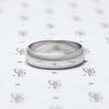 The Classic Half Round Wedding Band in white gold