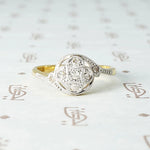 Art Deco Quatrefoil Diamond Cluster Ring