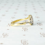 Art Deco Quatrefoil Diamond Cluster Ring