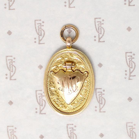 Gorgeous Engraved 9ct Rose Gold English Medal Fob