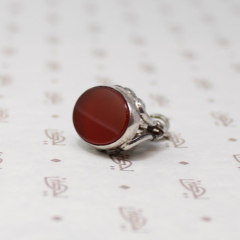 Silver Plate Victorian Revival Fob Pendant