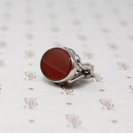 Silver Plate Victorian Revival Fob Pendant