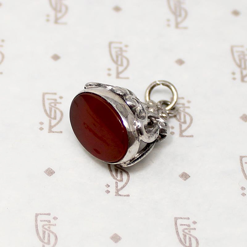 Silver Plate Victorian Revival Fob Pendant