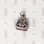 Silver Plate Victorian Revival Fob Pendant