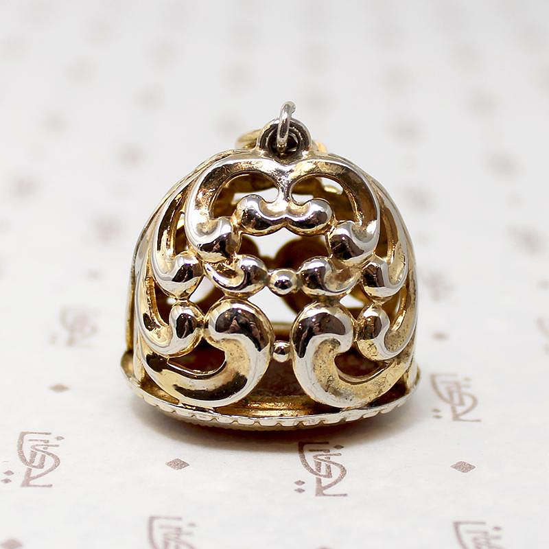 Danecraft Sterling & Glass Vintage Fob