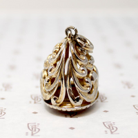 Danecraft Sterling & Glass Vintage Fob