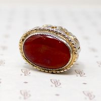 Danecraft Sterling & Glass Vintage Fob