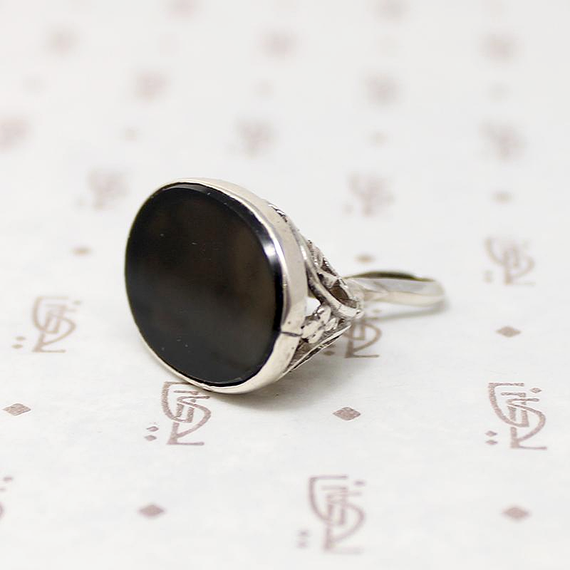Airy Silver Filigree Fob with Smokey Quartz