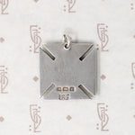 Engraved Iron Cross 1902 Sterling Medal Fob