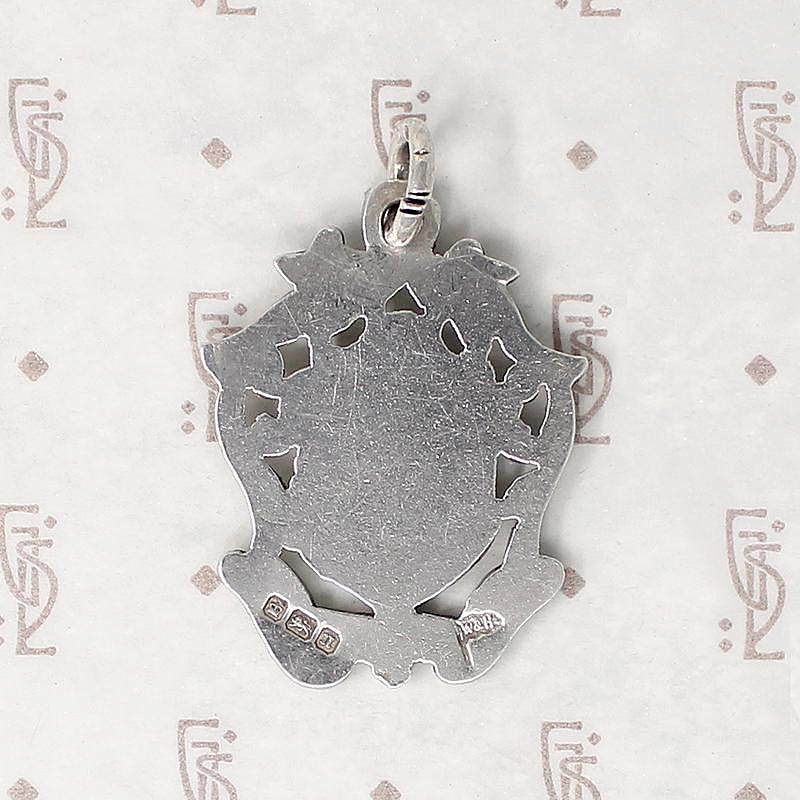 Open Work Acanthus Leaves Sterling Silver Fob