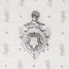 Crowned English Sterling Silver Medal Fob
