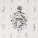Crowned English Sterling Silver Medal Fob