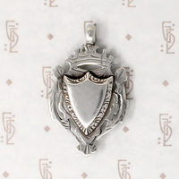 Double Sided 3-D English Sterling Silver Fob