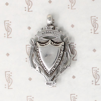 Double Sided 3-D English Sterling Silver Fob
