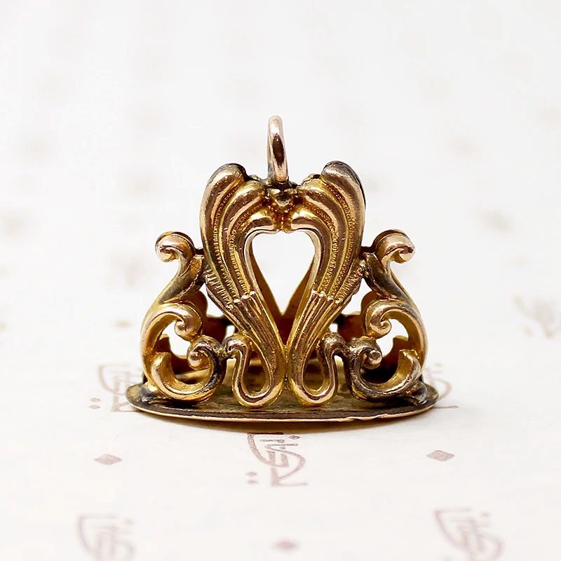 Victorian Revival Fob with Acanthus Leaves