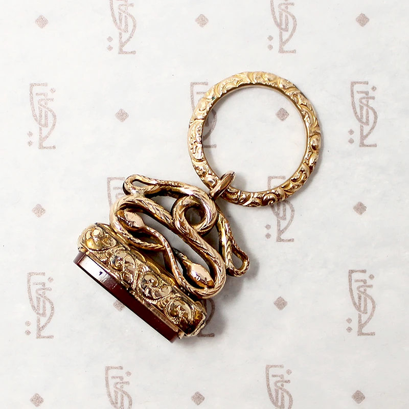 Serpentine Fob with Faux Split Ring