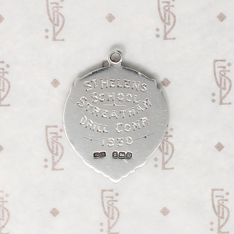 St. Helens School Sterling Silver Medal Fob