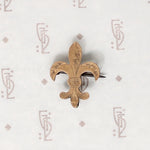Engraved Fleur de Lis Chatelaine Pin by Shved & Cohen