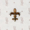 Engraved Fleur de Lis Chatelaine Pin by Shved & Cohen