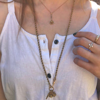 Delicate Gold Filigree Edwardian Diamond Lavalier