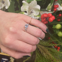 The Perfect Blue Aquamarine Engagement Ring