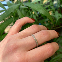Vintage 1930's Platinum and Diamond Eternity Band