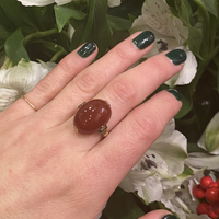 The Fabulous Enameled Torch Carnelian Deco Ring