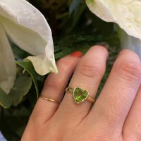 The Peridot Heart Ring by 720 for GSL