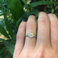 Perfect Platinum Old Euro Diamond Solitaire