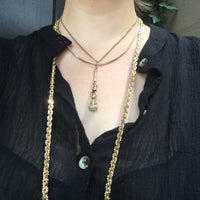 Deliciously Long Fancy Link 9ct Guard Chain