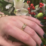 English 18k Gold OMC Diamond Band
